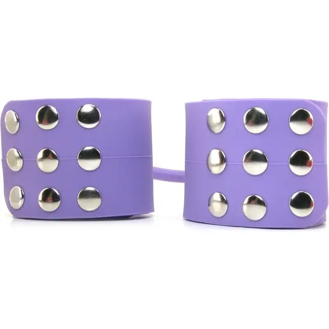 Сиреневые наручники из силикона SILICONE CUFFS - Fetish Fantasy Elite