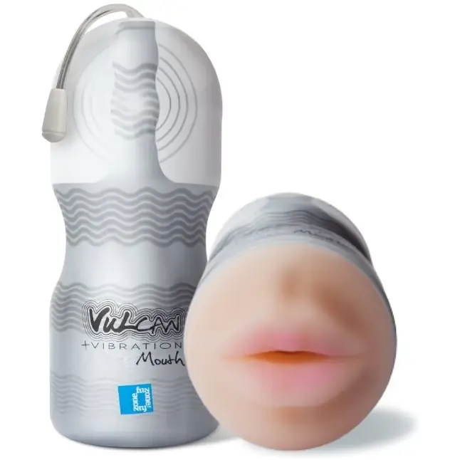 Мастурбатор-ротик с вибрацией Vulcan Love Skin Masturbator Ripe Mouth Vibe - Vulcan. Фотография 5.