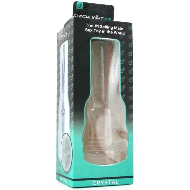 Прозрачный мастурбатор-ротик Fleshlight - Ice Mouth Crystal. Фотография 4.