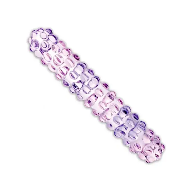 Двухцветный вагинальный стимулятор Purple Rose Nubby, 17,5 см