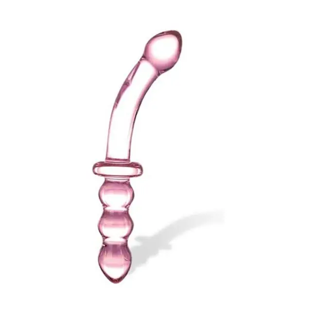 Анально-вагинальный фаллос из стекла Purple Pacifier, 20 см