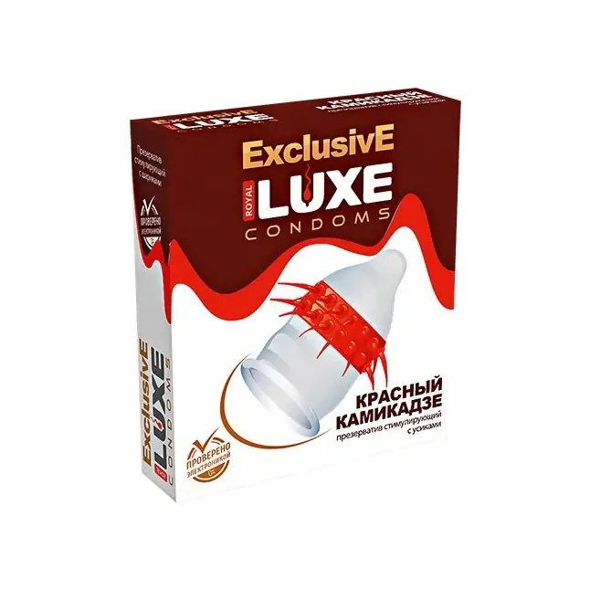 Презерватив LUXE Exclusive «Красный камикадзе» - 1 шт - Luxe Exclusive