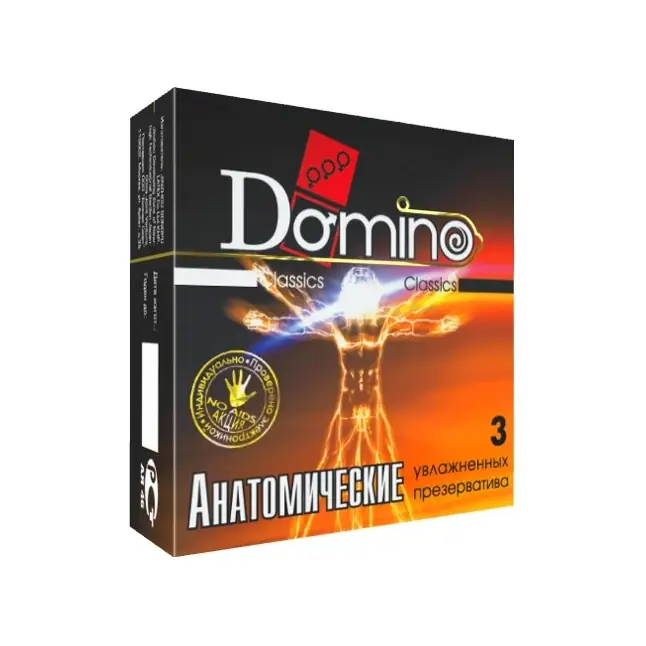 Презервативы анатомической формы Domino Анатомические - 3 шт - Classic №3