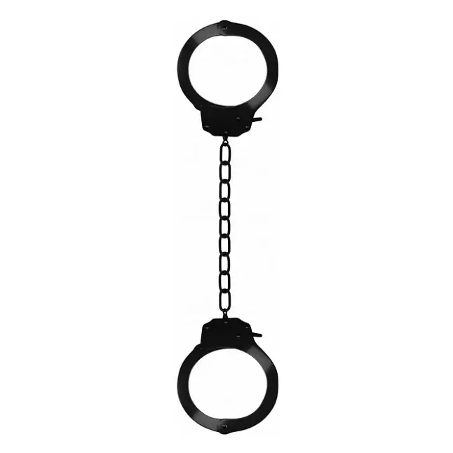 Черные оковы на ноги Pleasure legcuffs - Ouch!