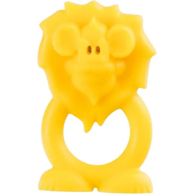 Жёлтая вибронасадка на пенис Beasty Toys Looney Lion - S-line