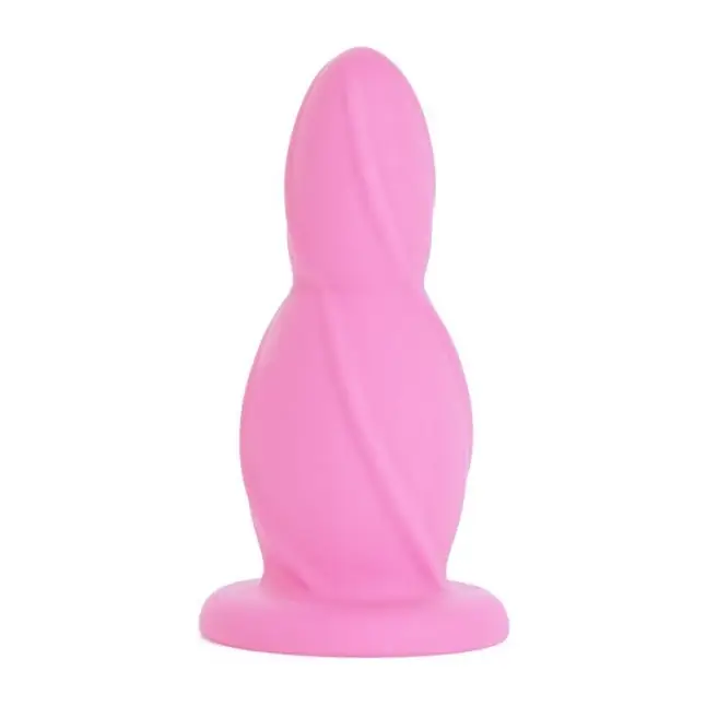 Большая розовая анальная втулка Big Buttplug - 13,3 см - Shots Toys