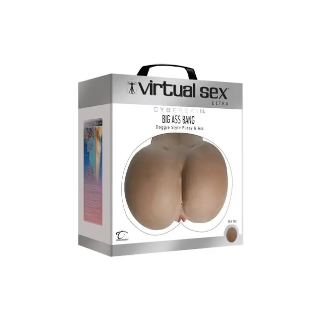 Попа и вагина мулатки с вибрацией и функцией нагрева CyberSkin Virtual Sex Ultra Big Ass Bang Doggy - CyberSkin. Фотография 2.
