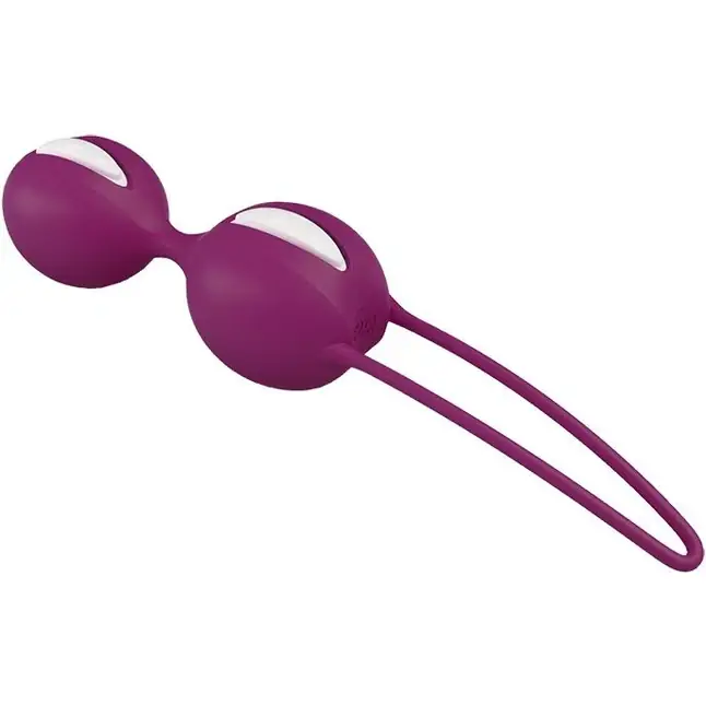 Фиолетовые вагинальные шарики Smartballs Duo. Фотография 3.