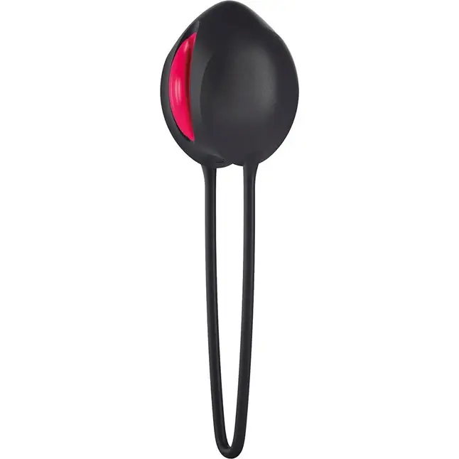 Черный вагинальный шарик Smartballs Uno. Фотография 2.