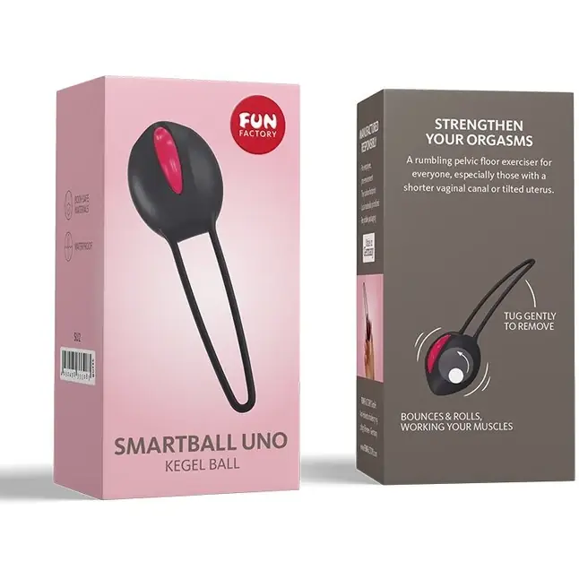 Черный вагинальный шарик Smartballs Uno. Фотография 4.