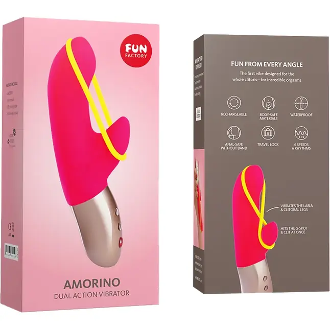 Ярко-розовый мини-вибратор Amorino с силиконовой петлёй - 17,7 см. Фотография 2.