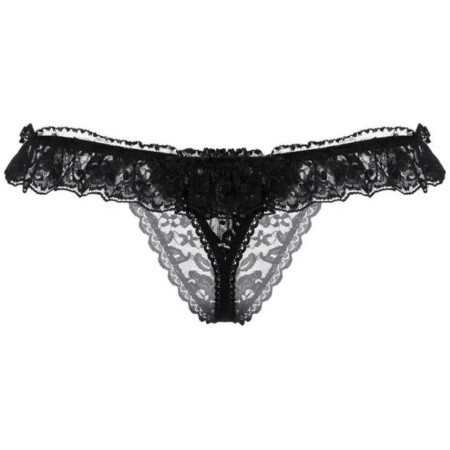 Трусики женские с кружевной юбочкой и доступом - Pants Thongs. Фотография 7.