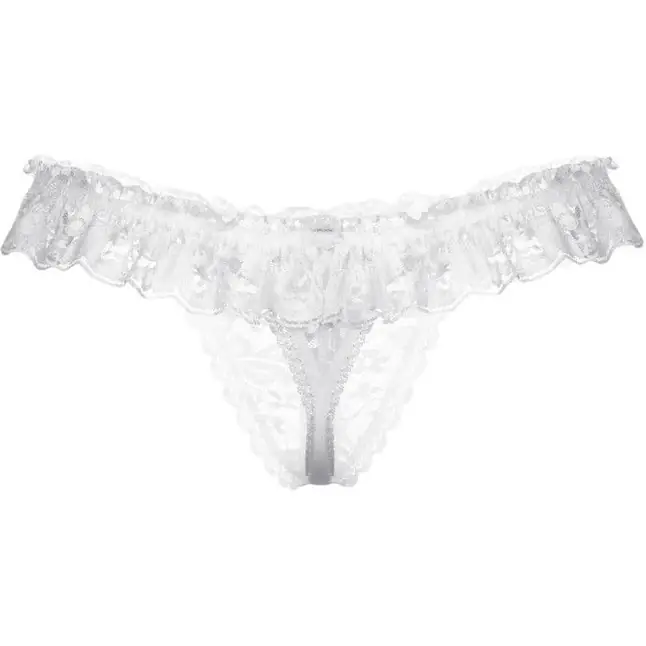 Трусики женские с кружевной юбочкой и доступом - Pants Thongs. Фотография 9.