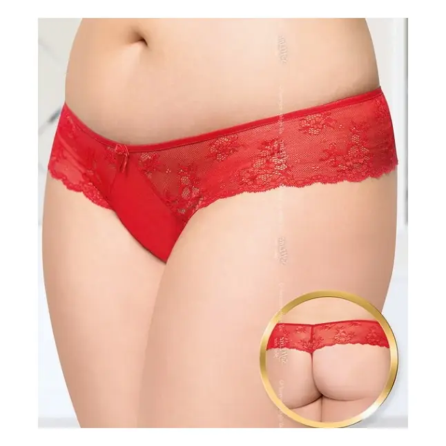 Кружевные трусики-стринг с широким пояском - Pants Thongs