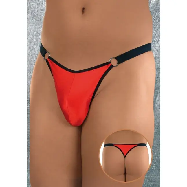 Трусики-стринг с контрастными бретелями - Men s collection