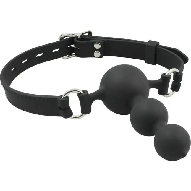Чёрный кляп с ёлочкой Silicone Face Fucker Gag - Fetish Fantasy Extreme
