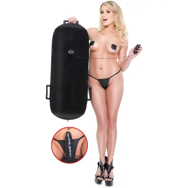 Надувная подушка с виброфаллосом Inflatable Luv Log - Fetish Fantasy Series. Фотография 6.