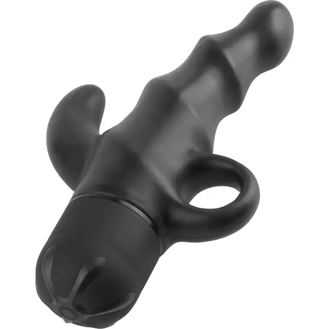 Анальный вибромассажёр простаты с отростком Vibrating P-Spot Spiral - 19,4 см - Anal Fantasy Collection. Фотография 2.