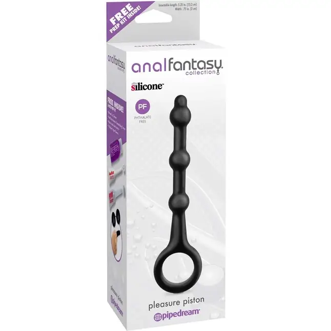 Анальная елочка из силикона Pleasure Piston - 17,9 см - Anal Fantasy Collection. Фотография 3.