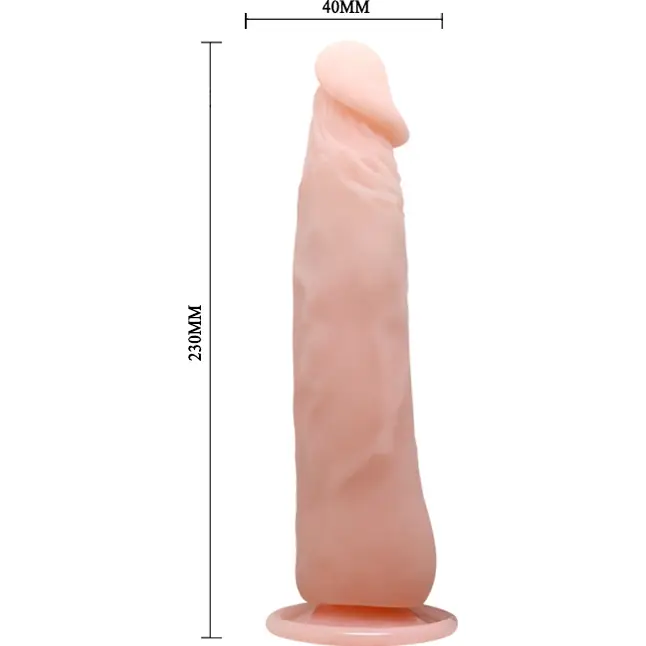 Реалистичный вибромассажер на присоске Vibrating Cock - 23 см. Фотография 4.