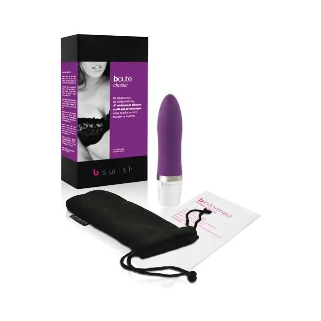 Миниатюрный вибратор bСute Сlassic Purple - 10,5 см. Фотография 4.