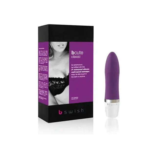 Миниатюрный вибратор bСute Сlassic Purple - 10,5 см