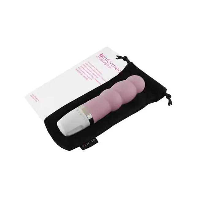 Рельефный массажер bCute Pearl Pink - 11 см. Фотография 3.