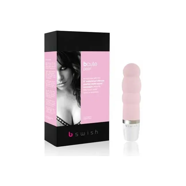 Рельефный массажер bCute Pearl Pink - 11 см