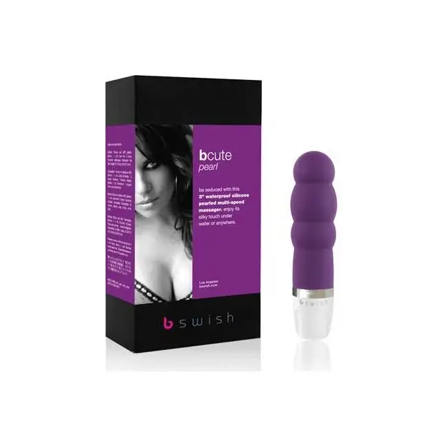 Рельефный массажер bCute Pearl Purple - 11 см