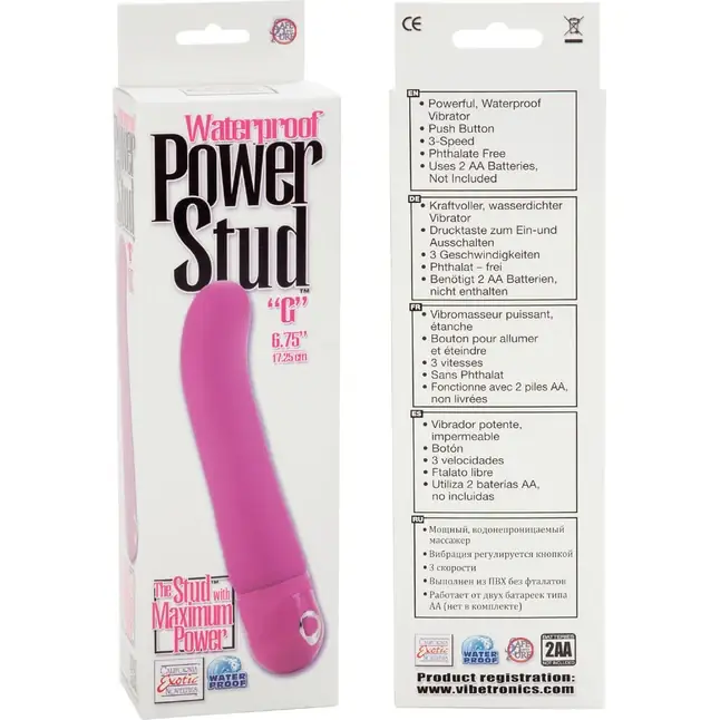 Розовый вибратор Power Stud “G” Vibes - 17,3 см - Studs. Фотография 6.