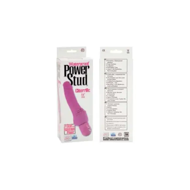 Вибромассажер Power Stud Cliterrific Dongs - 17,3 см - Studs. Фотография 3.