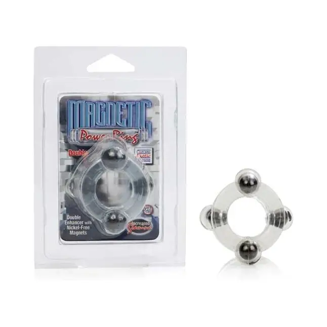 Двойное эрекционное кольцо с магнитами Magnetic Power Ring - Magnetic Power Rings. Фотография 3.