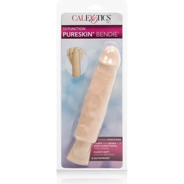 Вибратор 10-Function Pure Skin Bendies - 21 см - Pleasure Bendie. Фотография 3.