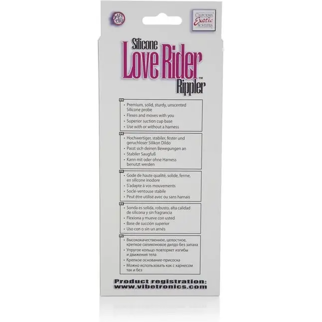 Фаллоимитатор-насадка Rippler на присоске - 18,5 см - Love Rider. Фотография 6.