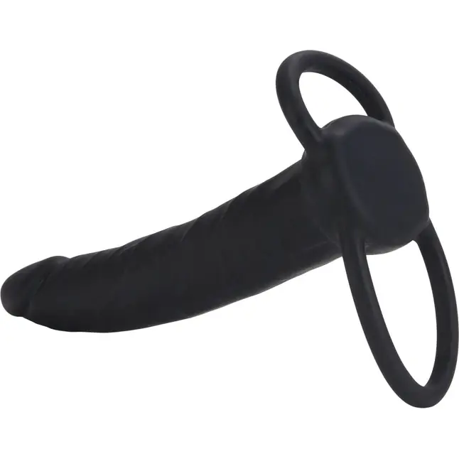 Насадка на пенис Silicone Love Rider Dual Penetrator для двойного проникновения - 14 см - Love Rider. Фотография 4.