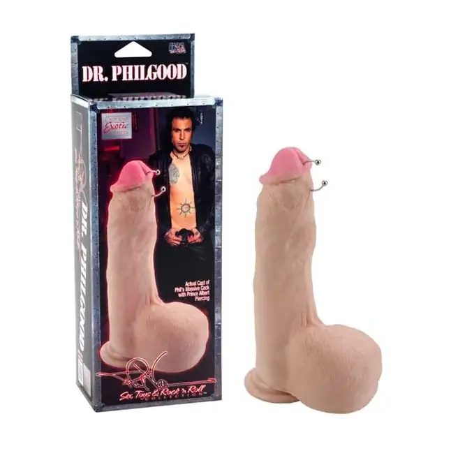 Фаллоимитатор-реалистик с пирсингом Phil Varone DR. PHILGOOD - 21,5 см. Фотография 2.