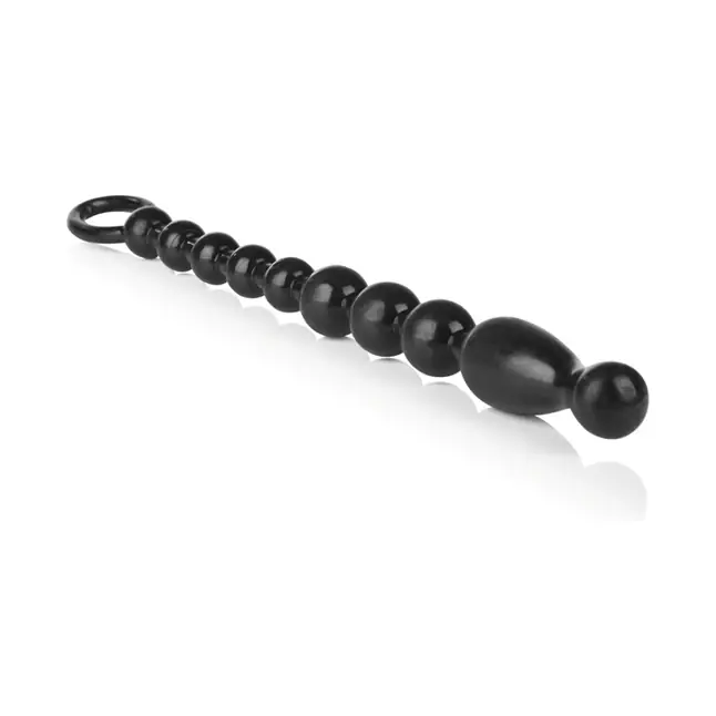 Анальная чёрная цепочка COLT Max Beads - 28 см - Colt. Фотография 4.