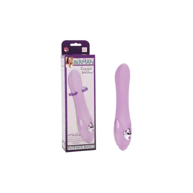 Вибромассажер Harlow 5-Function Silicone Rotating Vibrating Massager с ротацией из силикона фиоле - Dr. Laura Berman Collection