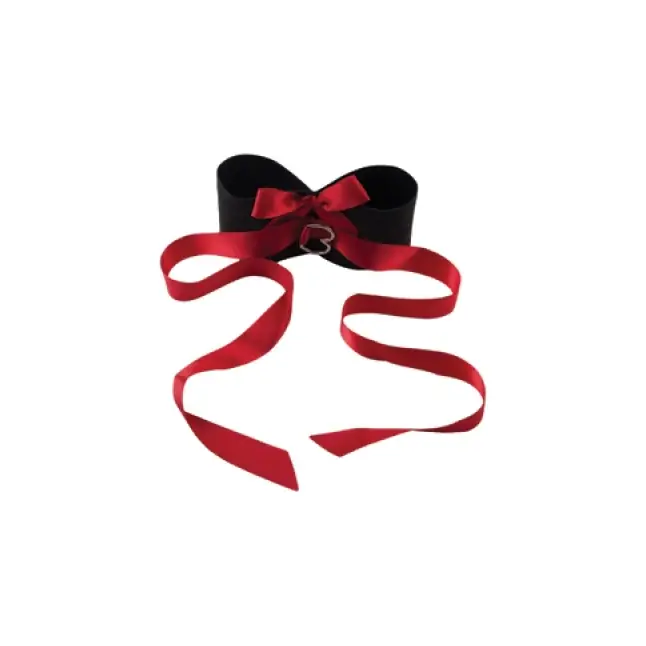 Наручники мягкие Tantric Binding Love Universal Cuffs черные с красным - Tantric Collection. Фотография 3.