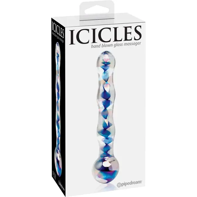 Анальный стеклянный стимулятор Icicles №8 - 17,8 см - Icicles. Фотография 2.
