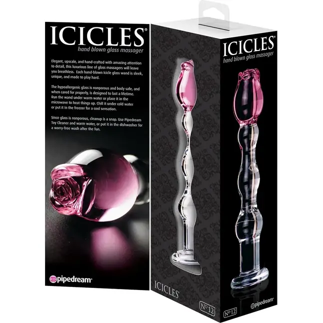 Стеклянный фаллоимитатор ICICLES № 12 - 19,7 см - Icicles. Фотография 5.