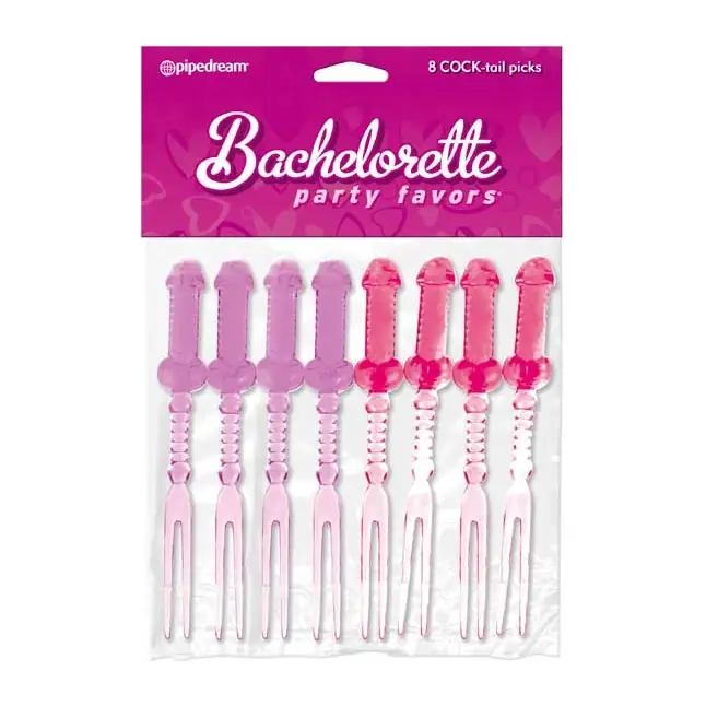 Набор тематических шпажек для канапе - Bachelorette Party Favors