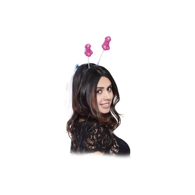 Ободок на голову с пенисами на пружинках - Bachelorette Party Favors. Фотография 2.