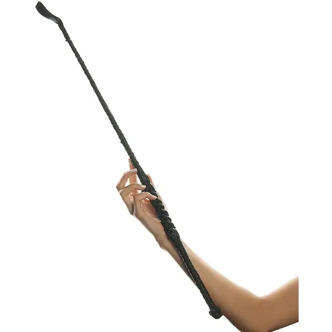 Чёрный стек с петлёй Riding Crop - 69 см - Fetish Fantasy Limited Edition. Фотография 2.