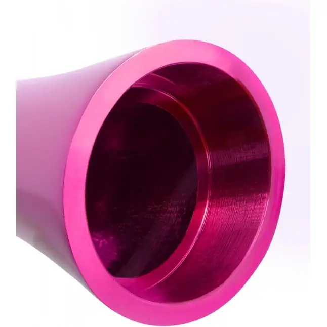 Алюминиевый рельефный вибратор PINK SMALL - 7,5 см - Pure Aluminium. Фотография 3.