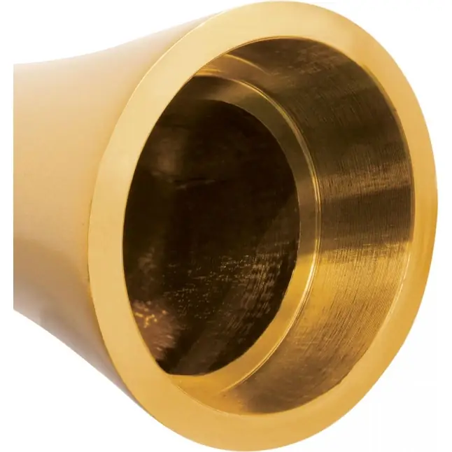 Золотистый алюминиевый вибратор GOLD SMALL - 7,5 см - Pure Aluminium. Фотография 3.