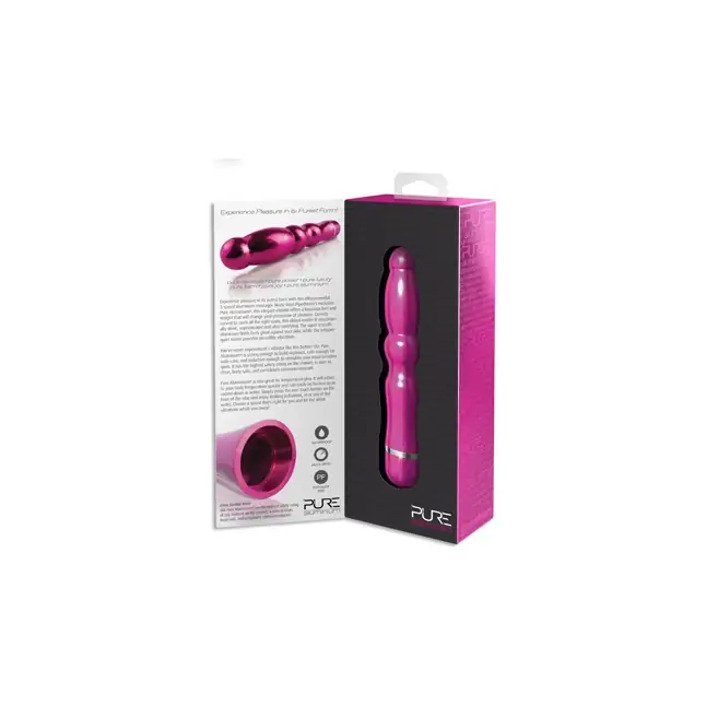 Алюминиевый вибратор PINK LARGE - 18,4 см - Pure Aluminium. Фотография 2.