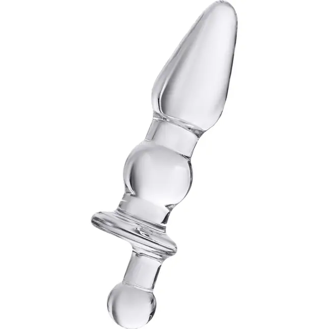 Стеклянная анальная втулка - 17 см - Sexus Glass