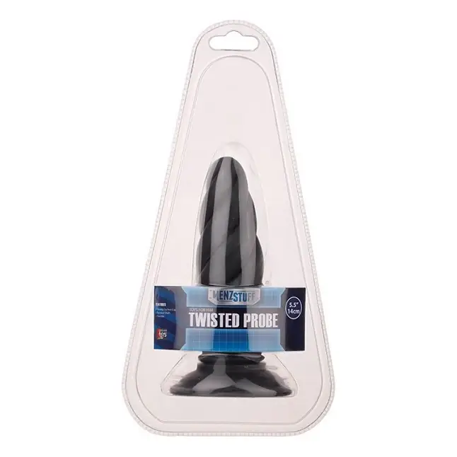 Чёрный витой стимулятор TWISTED PROBE - 14 см - MenzStuff. Фотография 2.