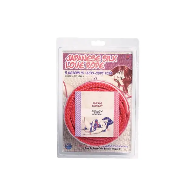 Красная веревка для фиксации Japanese Silk Love Rope - 5 м - Japanese Silk Love Rope